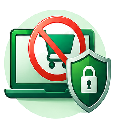 E-commerce usage can be blocked to enhance transaction security.