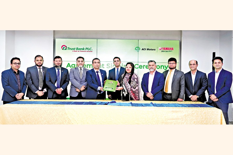 TRUST BANK SIGNS MOU WITH ACI MOTORS