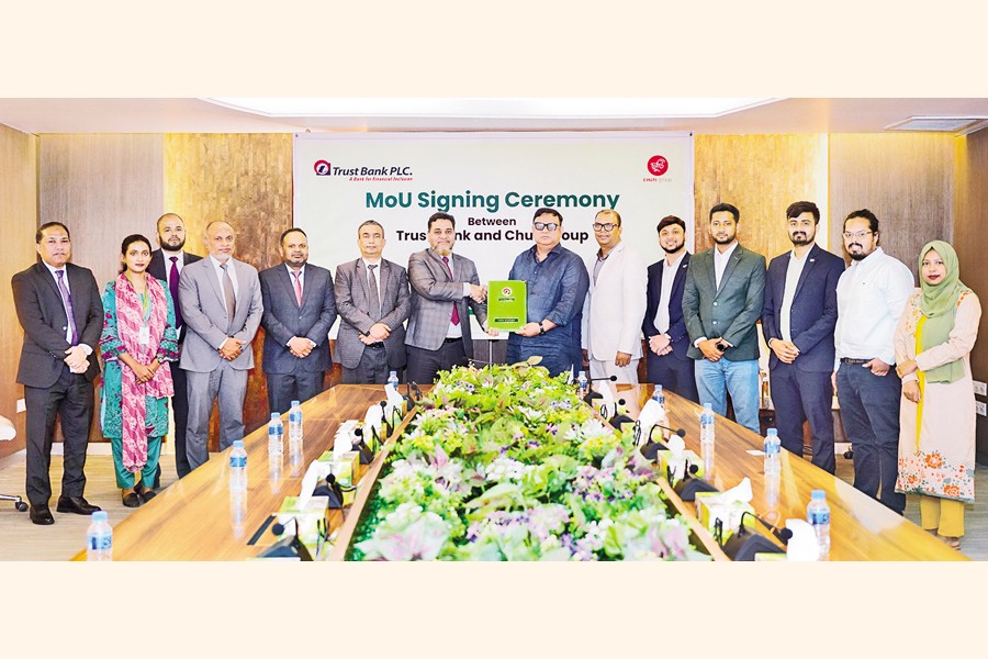 MoU signed between Trust Bank, Chuti Group