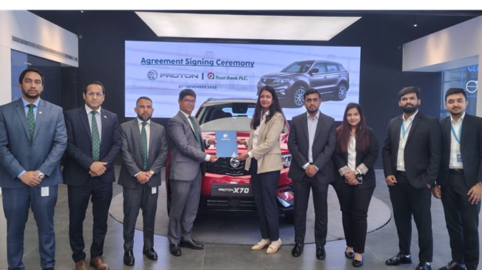 ট্রাস্ট ব্যাংক এবং র‍্যানকন কারস লিমিটেডের মধ্যে চুক্তি স্বাক্ষর